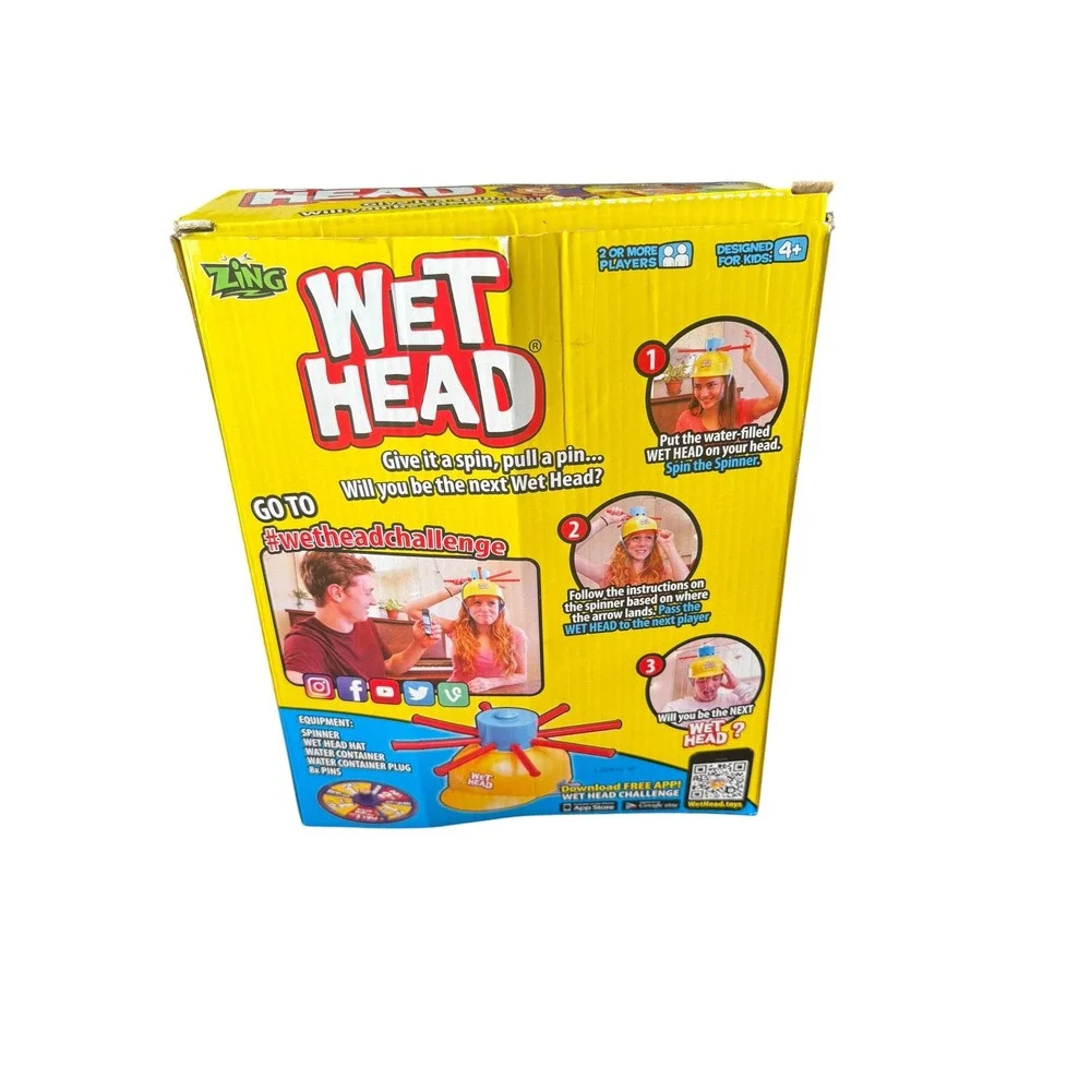 Wet Head Water Roulette Game Complete Family Party Game Zing 2+ Players Ages 4+